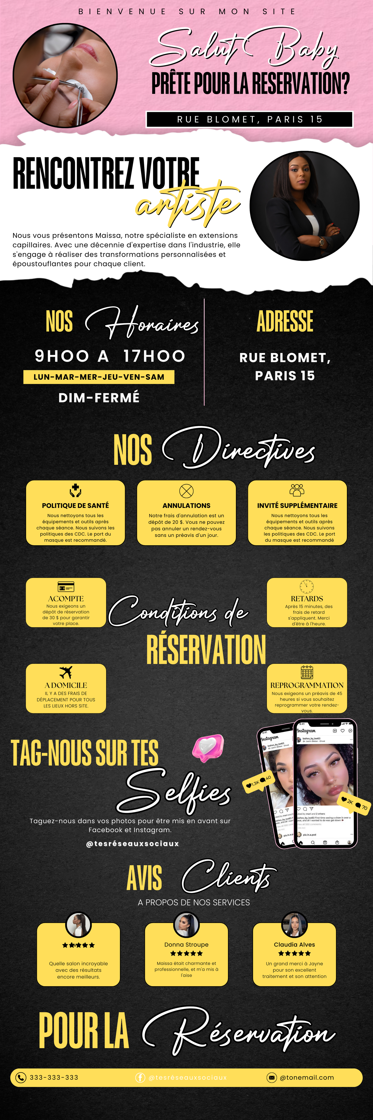Site de Réservation Clé en Main pour Extensions de Cils – Gagnez en Efficacité avec Acuity